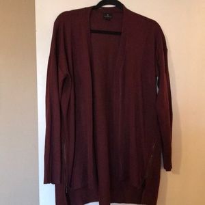 Burgundy cardigan